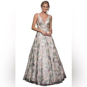 Colors Couture Irresistible Vine Elegance Stone Embellished Evening Gown J051 14